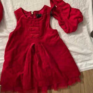 size 18 m 18m months girls girl dress christmas baby  red pretty